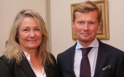 Nytt ambassadørpar og finske finanskonsern i handelsforeningen