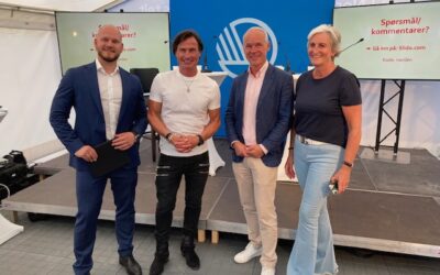 Styreleder Aki Viitala i paneldebatt på Arendalsuka