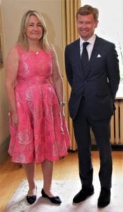 Ambassadør Mikael Antell og fru Sonja